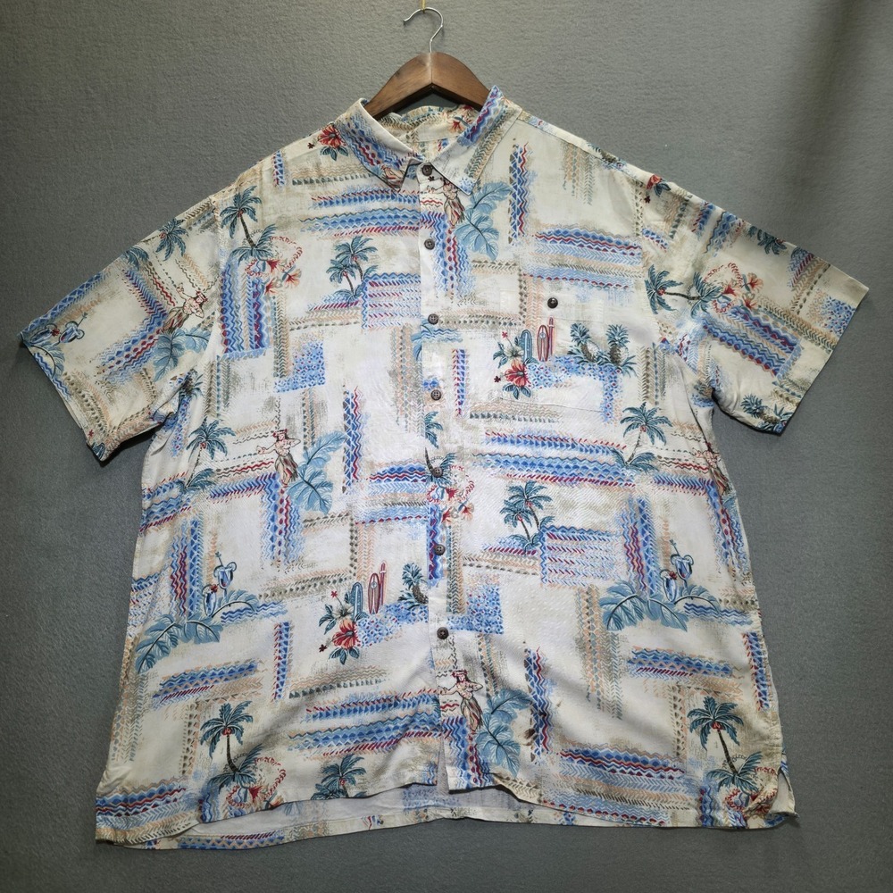Batik Bay Easy Care Men's Short Sleeve Button Up Hawaiian Shirt Size 2XL